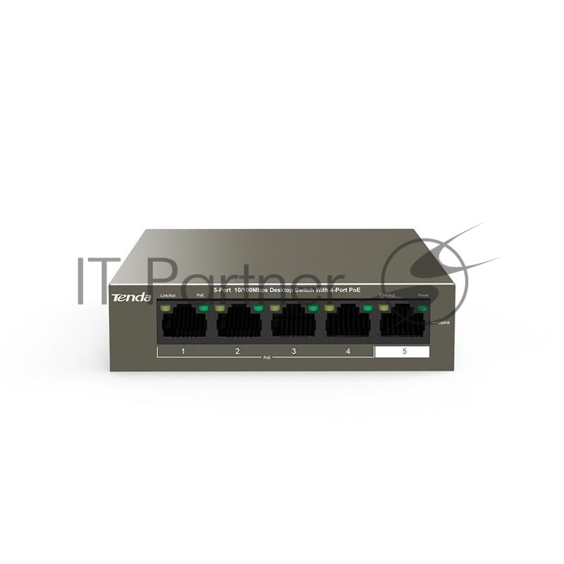 Коммутатор Tenda TEF1105P-4-63W 5PORT 10/100M