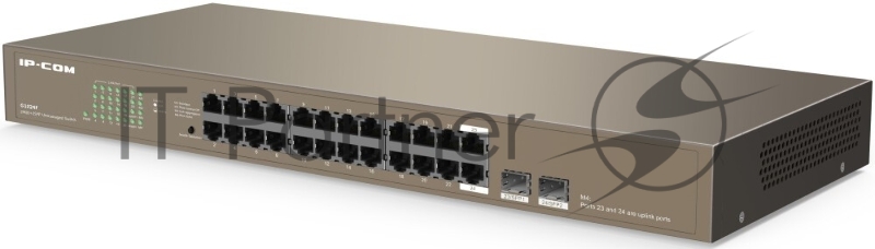 Коммутатор в стойку, 24*1Gbit RJ45, 2 SFP IP-COM G1024F