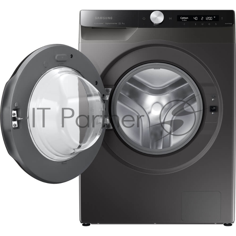 Стиральная машина Samsung/ Узкая стиральная машина c технологиями Eco Bubble™ и AI Control, WW6100A, Инокс, 8 кг