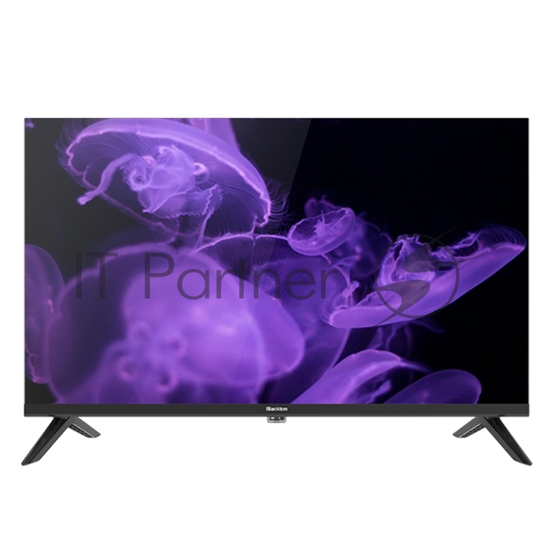 Телевизор BQ 24FS32B Black (РФ). 24(61 см), 1366х768, 180 cd/m2±10%, 3000:1, DVB-C/T/T2, 3 HDMI, 2 USB, звук 6 Вт, Smart TV, ОС Android 12 + BQ launcher, магазин приложений, стриминговые сервисы, тонкие рамки