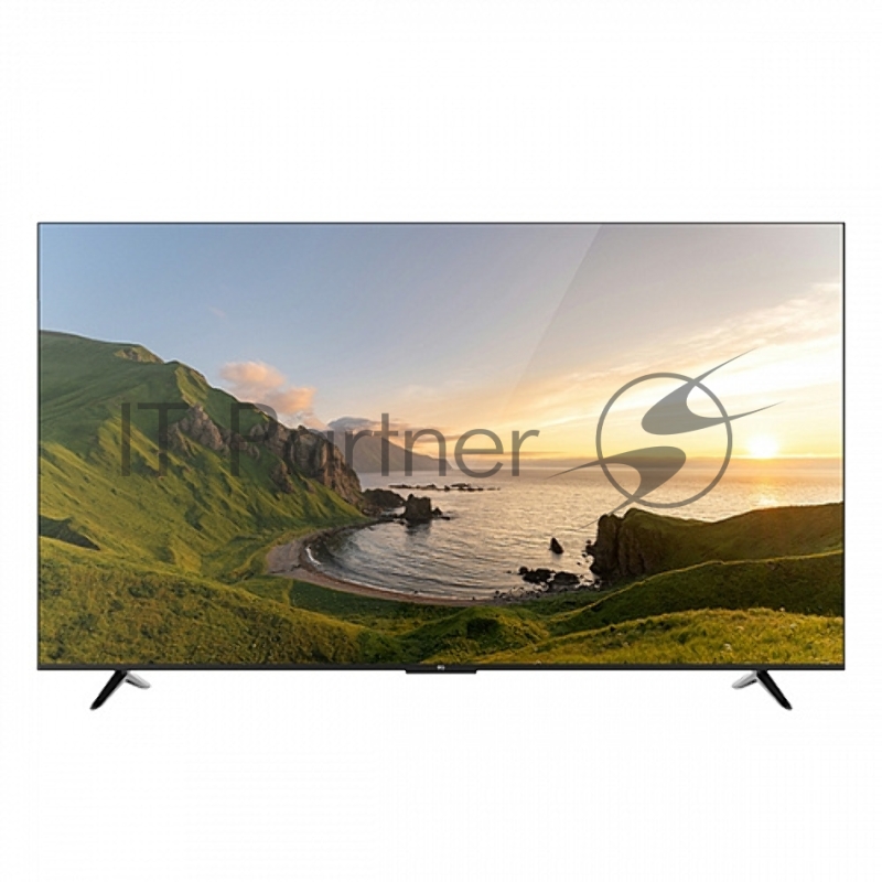 Телевизор BQ 70FSU01B Black. 70, 177,8 см, UHD(3840*2160), 270 cd/m2 ±10%, 4000:1, DVB-C/T/T2, 3 HDMI, 2 USB, звук 20 Вт, Smart TV, ОС Android 11 + BQ launcher, магазин приложений, стриминговые сервисы, тонкие рамки