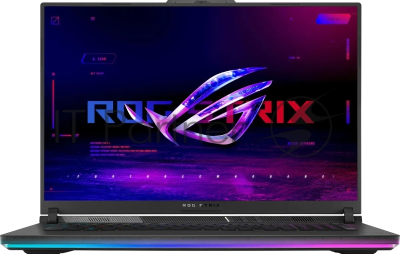 Ноутбук Asus ROG Strix Scar 18 G834JYR-R6153W Core i9 14900HX 64Gb SSD2Tb NVIDIA GeForce RTX4090 16Gb 18 IPS WQXGA (2560x1600) Windows 11 Home black WiFi BT Cam (90NR0IP2-M00780)