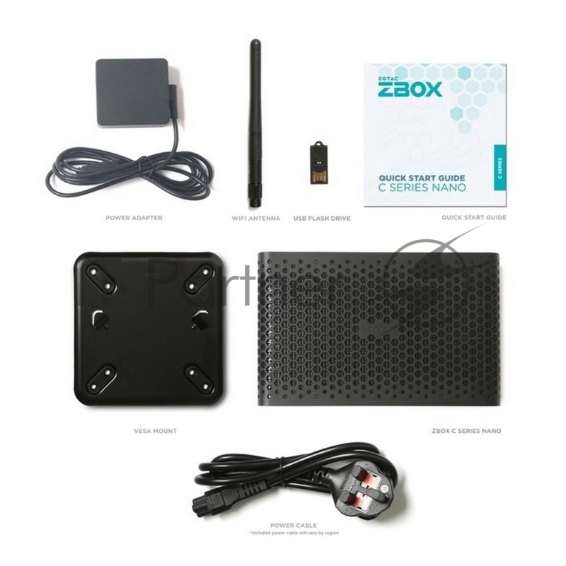 Мини ПК ZOTAC ZBOX CI629 NANO,Intel Core-i3-1315U, 2x DDR5 SODIMM, 2.5 SATA 6.0 Bay, 2x GLAN, wifi, bt, DP/HDMI