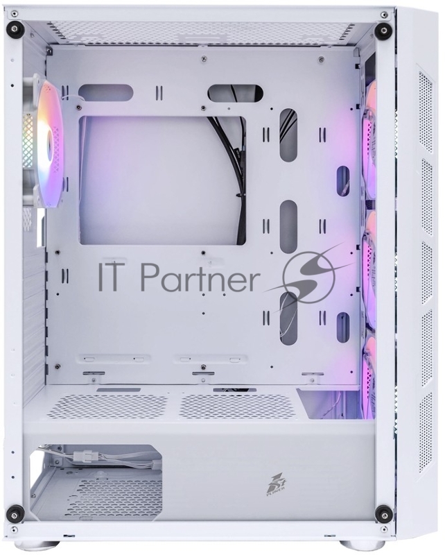 Клопус 1STPLAYER FIREBASE XP White / ATX / 4x120mm LED fans / XP-WH-4F1-W