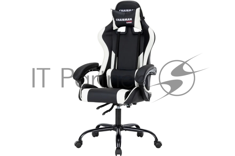 Офисное кресло Chairman CH41 экокожа, черно-белый (7145957)