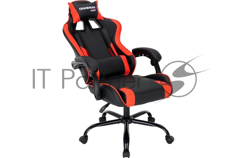 Офисное кресло Chairman CH41 экокожа, черно-красный (7145959)