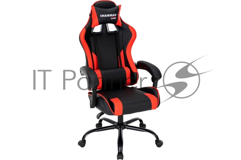 Офисное кресло Chairman CH41 экокожа, черно-красный (7145959)