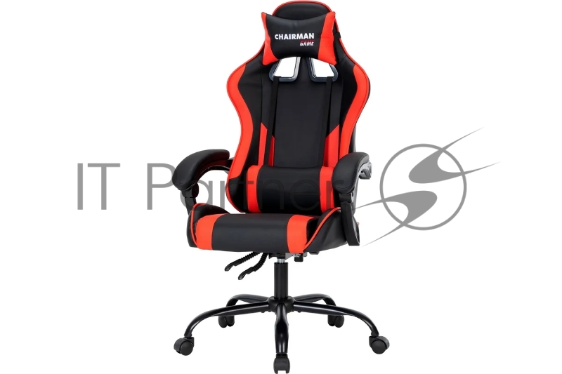 Офисное кресло Chairman CH41 экокожа, черно-красный (7145959)