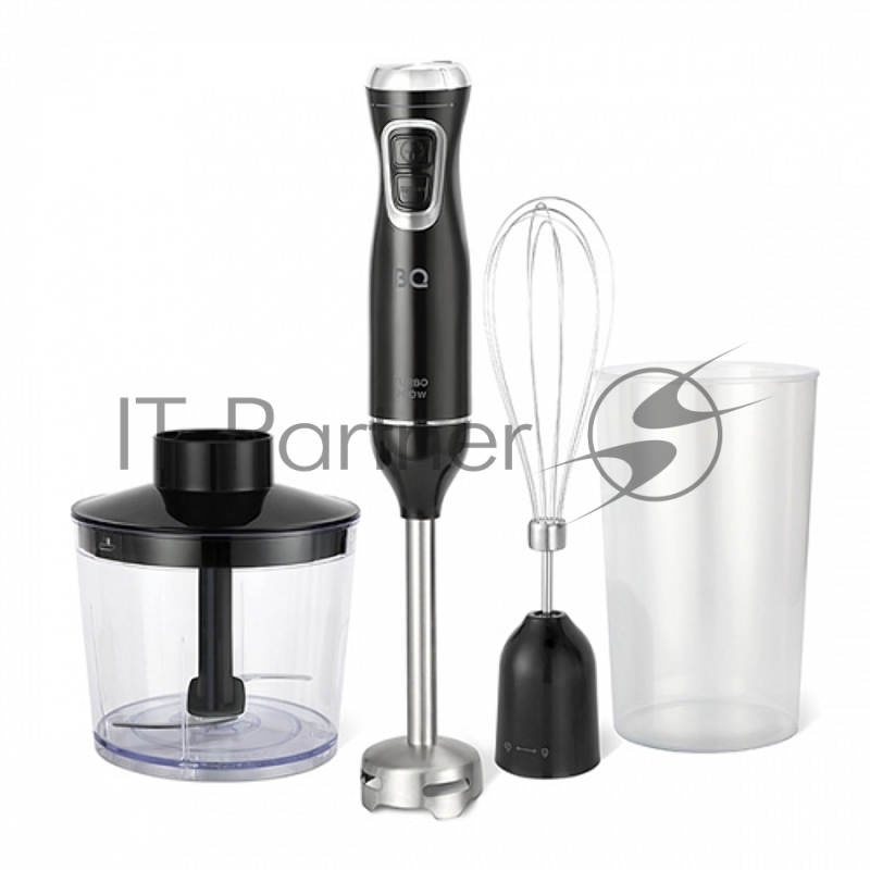 BQ HB500S Black-Steel. Мощность:900 Вт / 3 в1 Блендер + миксер + измельчитель / режим Турбо / Нож из нержавеющей стали / Двойная защита: от перегрузки, от перегрева /Объем мерного стакана 700 мл/ Объем чаши измельчителя 500 мл /Параметри электропитан