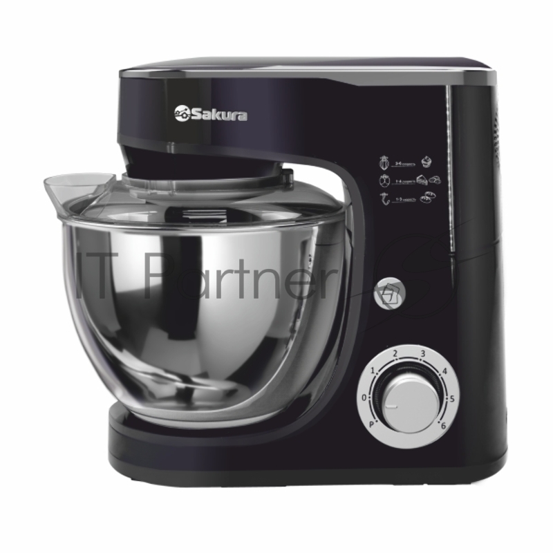 Миксер Sakura с чашей SA-6332BK ELEGANT планетарный
