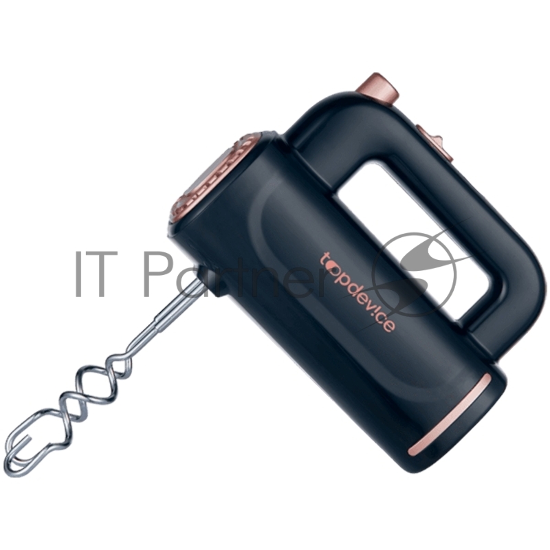 Topdevice Ручной миксер HM3 /300 Вт/ 5 скоростей/1 м/черно-золотистый