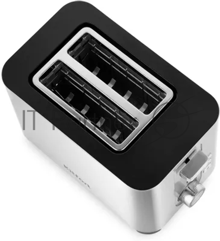 Тостер Kitfort КТ-6099 850Вт нержавеющая сталь/черный