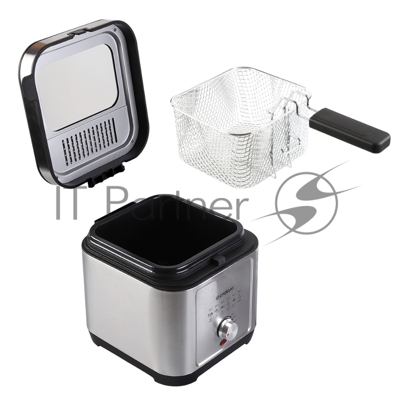 Фритюрница Endever Skyline FR-113, черный-стальной