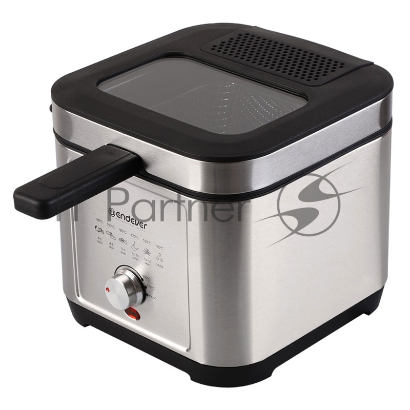Фритюрница Endever Skyline FR-113, черный-стальной