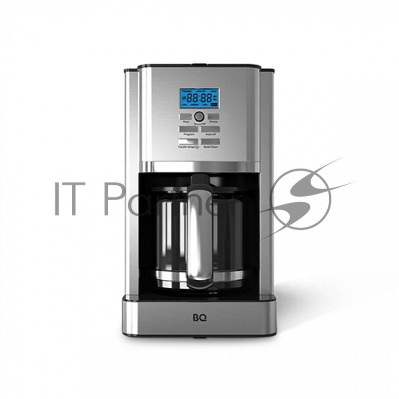 BQ CM1004 Steel-black. Капельная кофеварка BQ CM1004, Мощность 1000 Вт, Объем 1.8 л, Противокапельная система , Установка часов и настройка таймера, Регулировка крепости кофе, Предварительное смачивание, Функция автоподогрева, Многоразовый фильтр , L