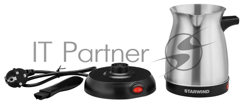 Кофеварка Электрическая турка Starwind STS6054 600Вт серебристый/черный