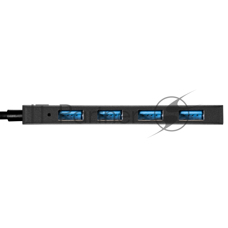 USB-Хаб (концентратор) 4-в-1 ExeGate DUB-4P/3 (кабель-адаптер USB3.0 --> 4xUSB3.0, Plug&Play, черный)