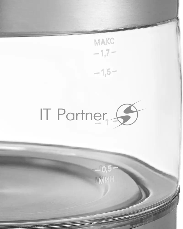 Чайник электрический Kitfort КТ-6172 1.7л. 2200Вт нержавеющая сталь корпус: стекло/металл