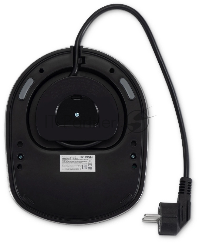 Чайник электрический Hyundai HYK-S7770 1.7л. 2200Вт серебристый/черный корпус: металл