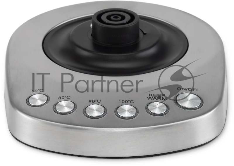 Чайник электрический Hyundai HYK-S7770 1.7л. 2200Вт серебристый/черный корпус: металл