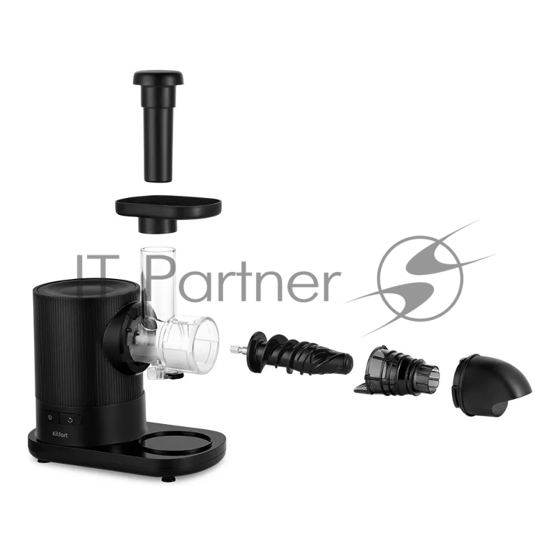 Соковыжималка шнековая Kitfort КТ-1139 150Вт рез.сок.:500мл. черный