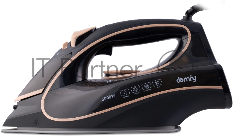 Утюг Domfy DSC-EI901 3000Вт черный/золотистый