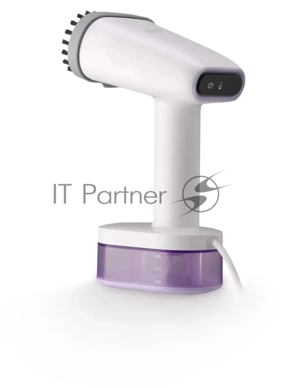 BQ SG1008H White-Purple. Ручной отпариватель BQ SG1008H, Мощность 1600 Ватт, 2 в 1: Отпаривание и глажка, 2 режима подачи пара, Функция самоочистки от накипи, Вертикальное и горизонтальное отпаривание, Сухая глажка, Постоянный пар до 29 г/мин, Щетка-