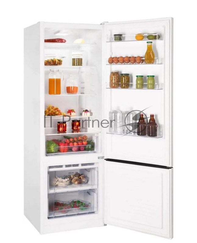 Холодильник Nordfrost NRB 124 W белый двухкамерный 238/70 л морозилка снизу