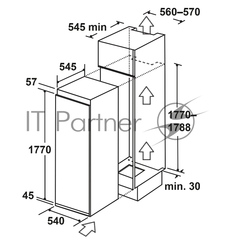 LEX LBI177.5ID Холодильник