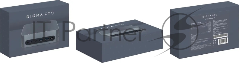 Неттоп Digma Pro Minimax H1 i5 10210U (1.6) 16Gb SSD512Gb UHDG 620 Windows 11 Professional GbitEth WiFi BT 65W серый (DPP5-ADXW01)