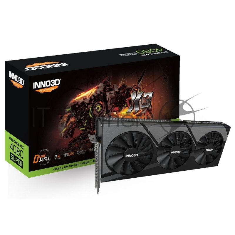 Видеокарта INNO3D RTX 4080 Super X3//RTX4080 Super, HDMI, DP*3, 16G,D6X