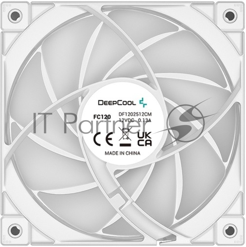 Вентилятор Deepcool FC120-3 in 1 ARGB 120x120x25mm белый 4-pin 28dB 452gr Ret (R-FC120-WHAMN3-G-1)