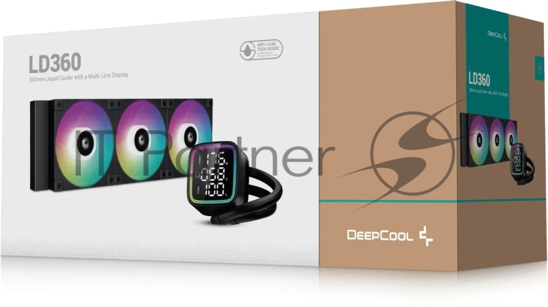 Система водяного охлаждения Deepcool LD360 ARGB Soc-AM5/AM4/1151/1200/1700 белый 4-pin 38.71dB Al LCD 1786gr Ret (R-LD360-WHDMMN-G-1)