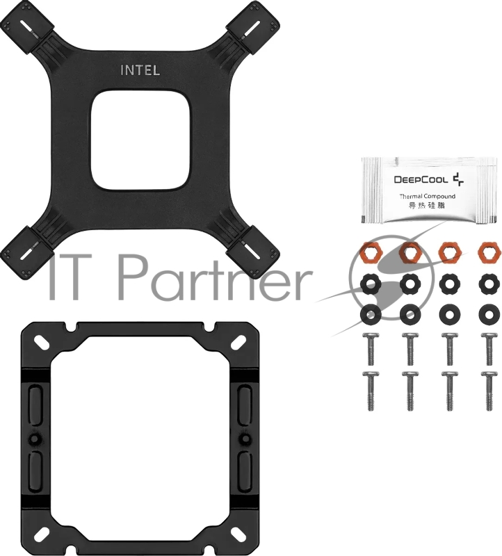 Устройство охлаждения(кулер) Deepcool AG500 Digital Soc-AM5/AM4/1151/1200/1700 черный 4-pin 29.4dB Al+Cu LCD 240W 845gr Ret (R-AG500-BKNDMN-G-2)