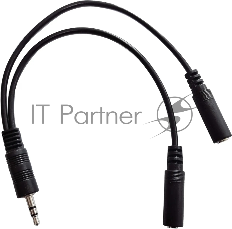 Адаптер аудио Buro BU-2XJACK-JACK 2xJack 3.5 (f)/Jack 3.5 (m) 0.2м. черный