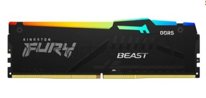Оперативная память Kingston 32GB 5200MT/s DDR5 CL40 DIMM (Kit of 2) FURY Beast RGB