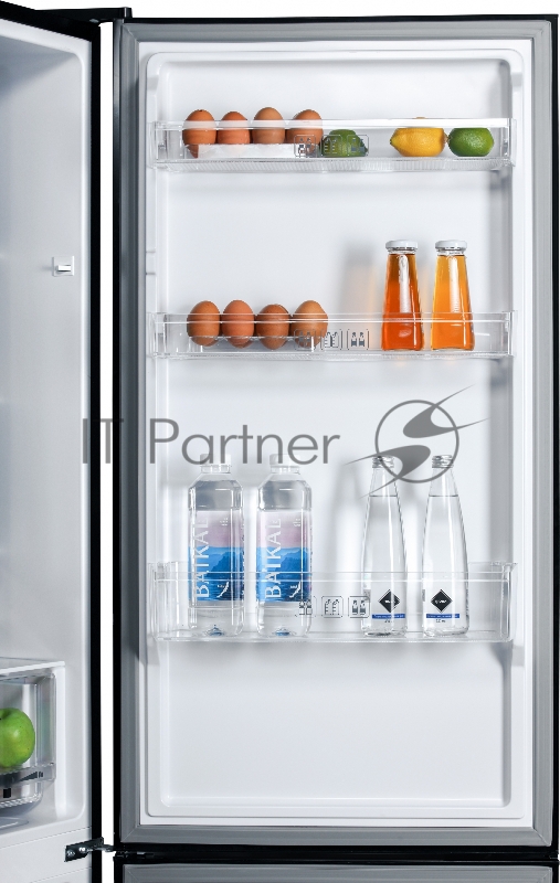 NORDFROST RFC 390D NFGB Холодильник черное матовое стекло