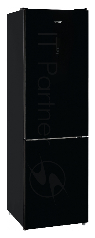 NORDFROST RFC 390D NFGB Холодильник черное матовое стекло
