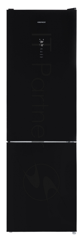 NORDFROST RFC 390D NFGB Холодильник черное матовое стекло
