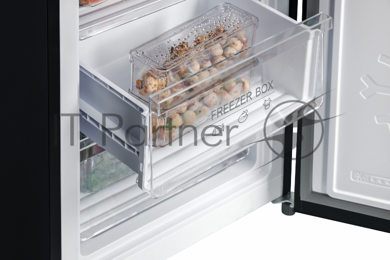 NORDFROST RFC 390D NFGB Холодильник черное матовое стекло