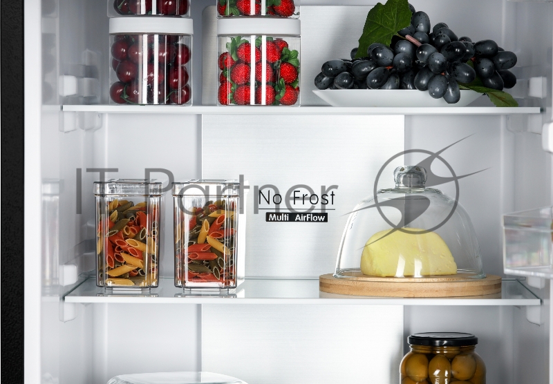 NORDFROST RFC 390D NFGB Холодильник черное матовое стекло