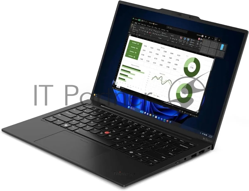Ноутбук Lenovo ThinkPad X1 Carbon G12 Core Ultra 7 155U 16Gb SSD1Tb Intel Graphics 14 IPS WUXGA (1920x1200) Windows 11 Professional 64 black WiFi BT Cam (21KDS07D00)