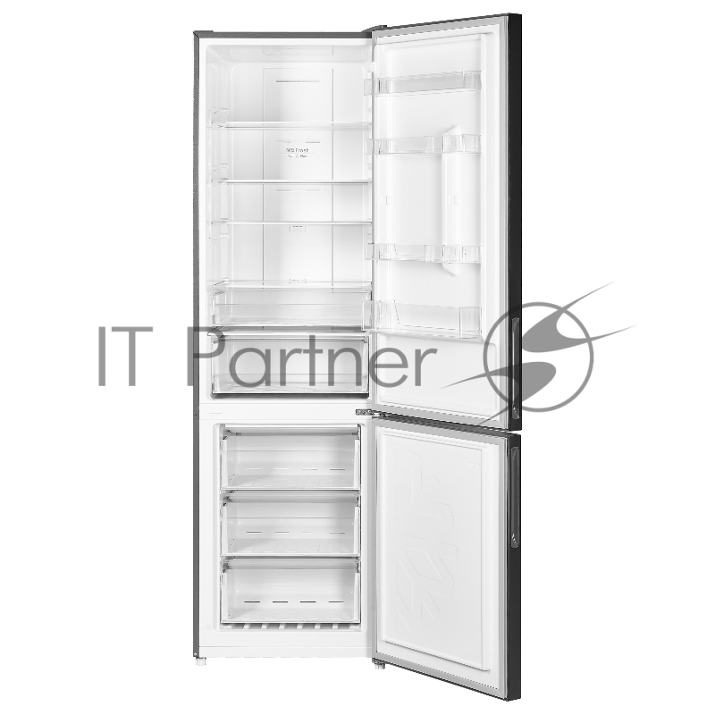 Холодильник MAUNFELD MFF200NFХ10 Inverter нержавеющая сталь двухкамерный 271/106л морозилка снизу