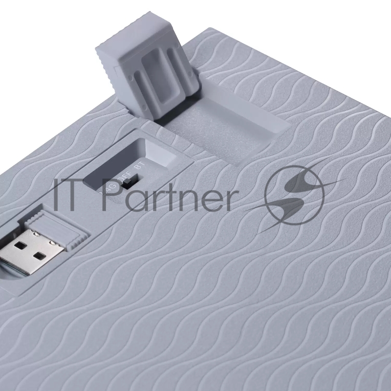 Игровая беспроводная клавиатура REDRAGON VEIGAR бело-голубая (USB, Bluetooth, 2.4G, Redragon white, 94 кл ., RGB подсветка, 1900 мА)