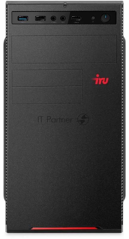 Компьютер IRU Home 310H6SE MT Cel G6900 (3.4) 8Gb SSD256Gb UHDG 710 Free DOS GbitEth 400W черный (2023015)