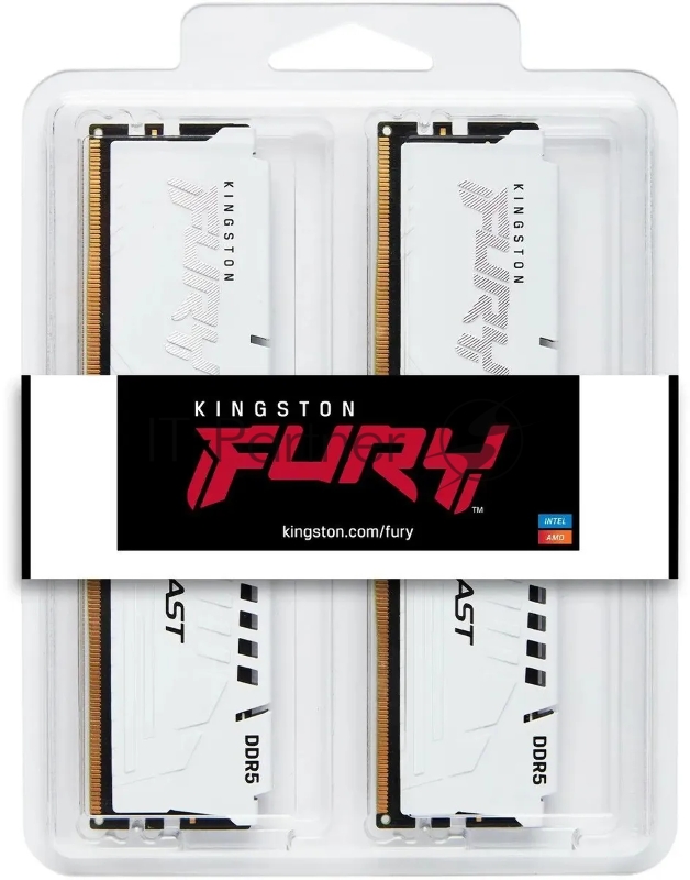 Память DDR5 2x32GB 6000MHz Kingston KF560C36BWEK2-64 Fury Beast RTL Gaming PC5-48000 CL36 DIMM 288-pin 1.35В dual rank с радиатором Ret
