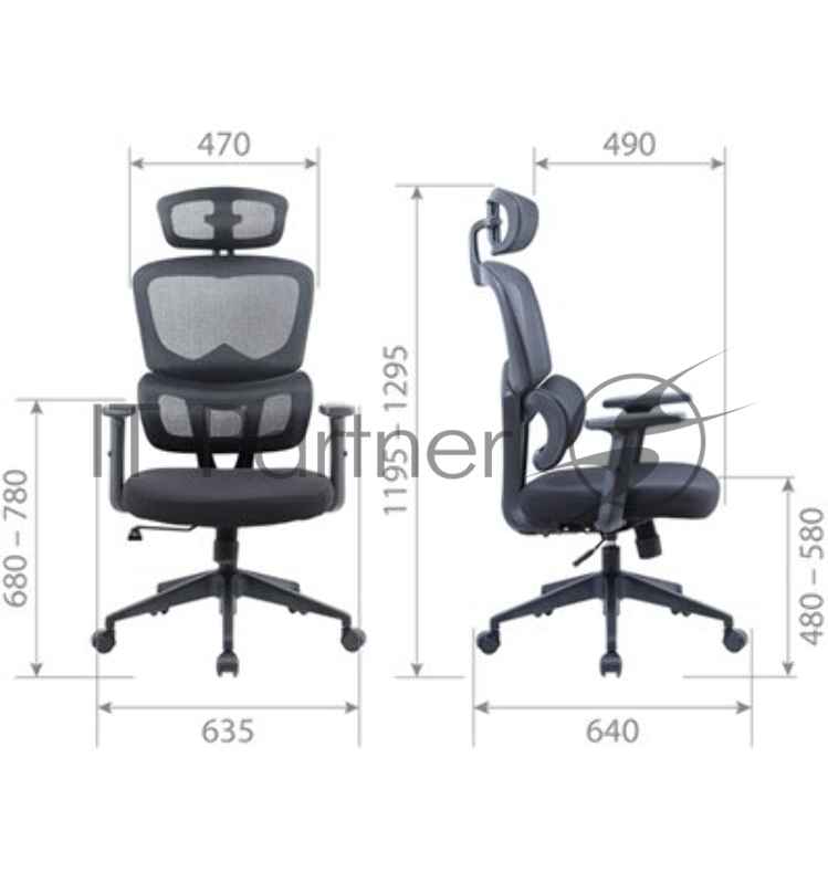 Офисное кресло Chairman CH560 черный (7145961)