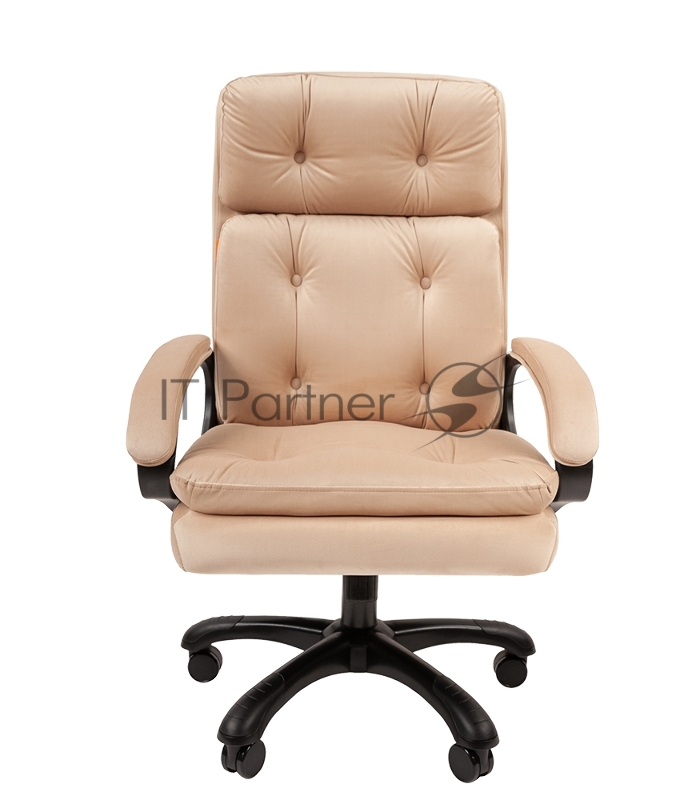 Офисное кресло Chairman 442 ткань T-6 бежевый (черный пластик)