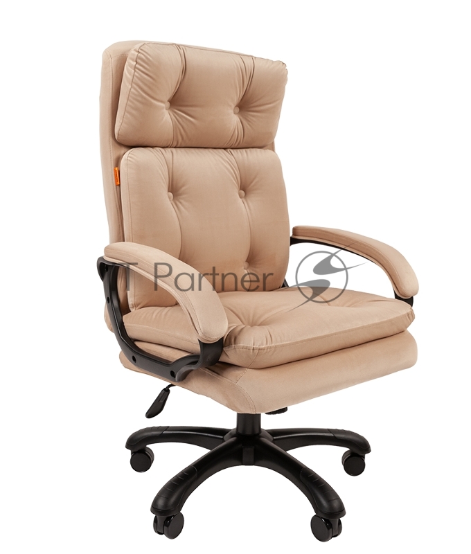 Офисное кресло Chairman 442 ткань T-6 бежевый (черный пластик)