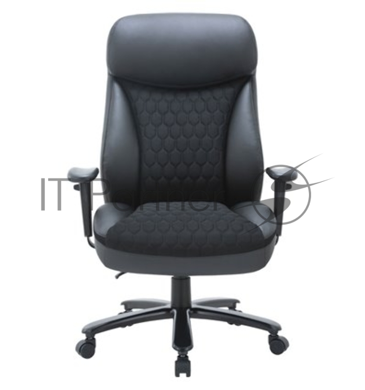 Кресло для руководителя Chairman CH414 экокожа/ткань, черный